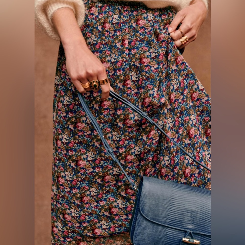 Sézane Maria Skirt in English Countryside print sz 34